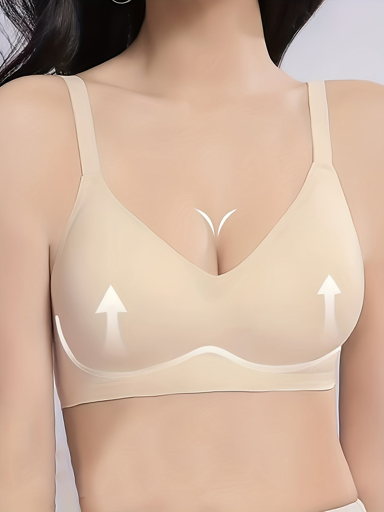 Women's Full-Coverage Wireless Bra - 3-Pack Fixed Padding, Everyday Support – view 3