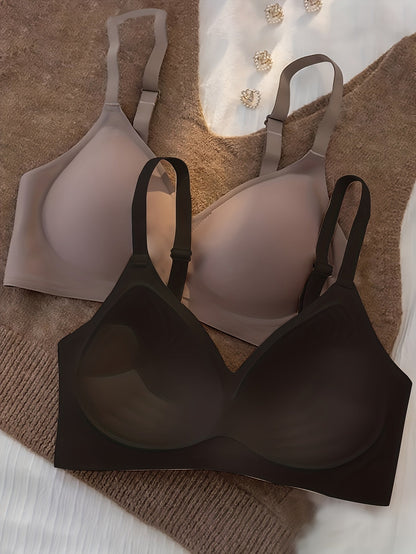 Women's Full-Coverage Wireless Bra - 3-Pack Fixed Padding, Everyday Support – view 17