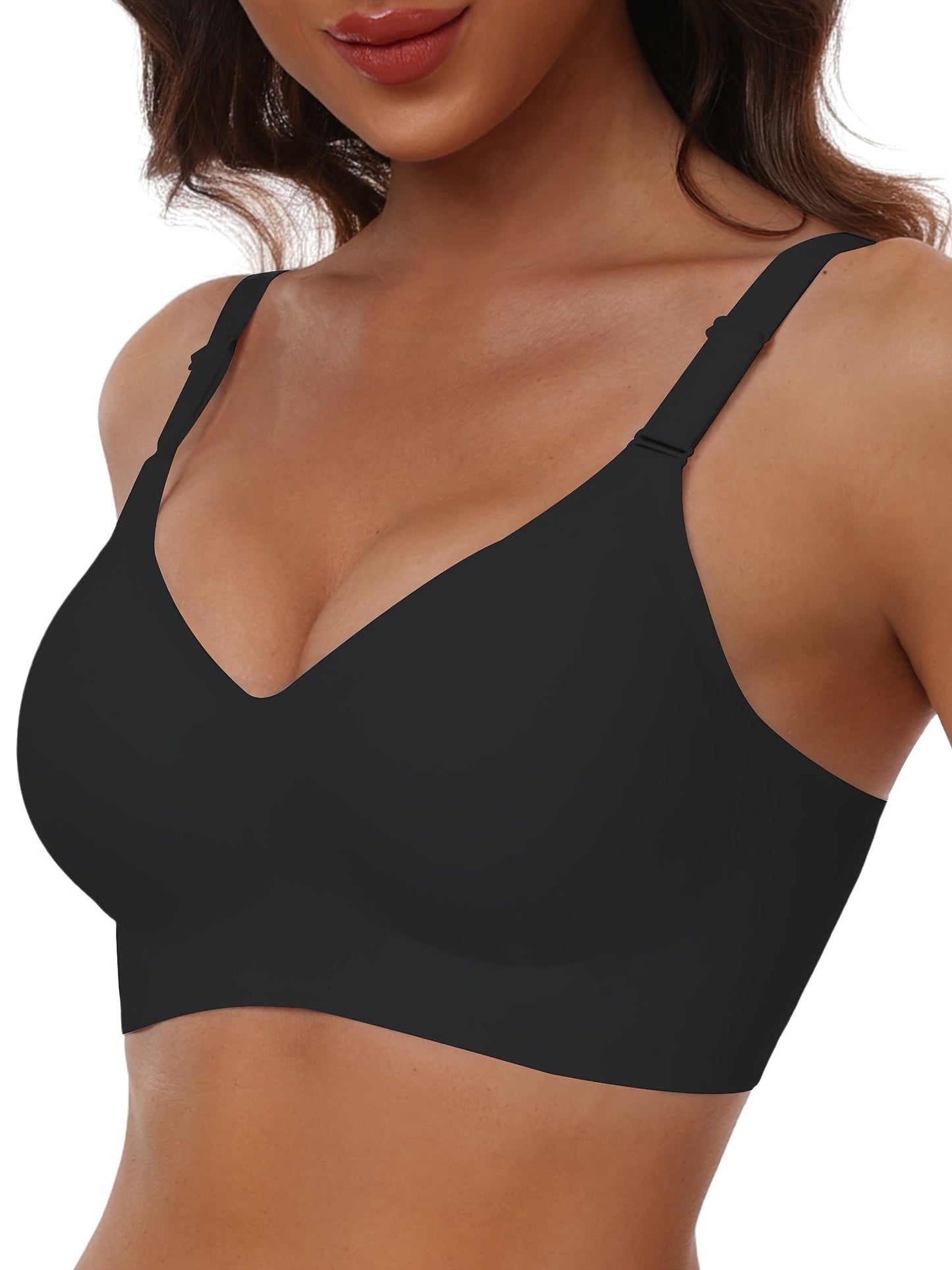 Women's Full-Coverage Wireless Bra - Fixed Padding, High Support – view 7