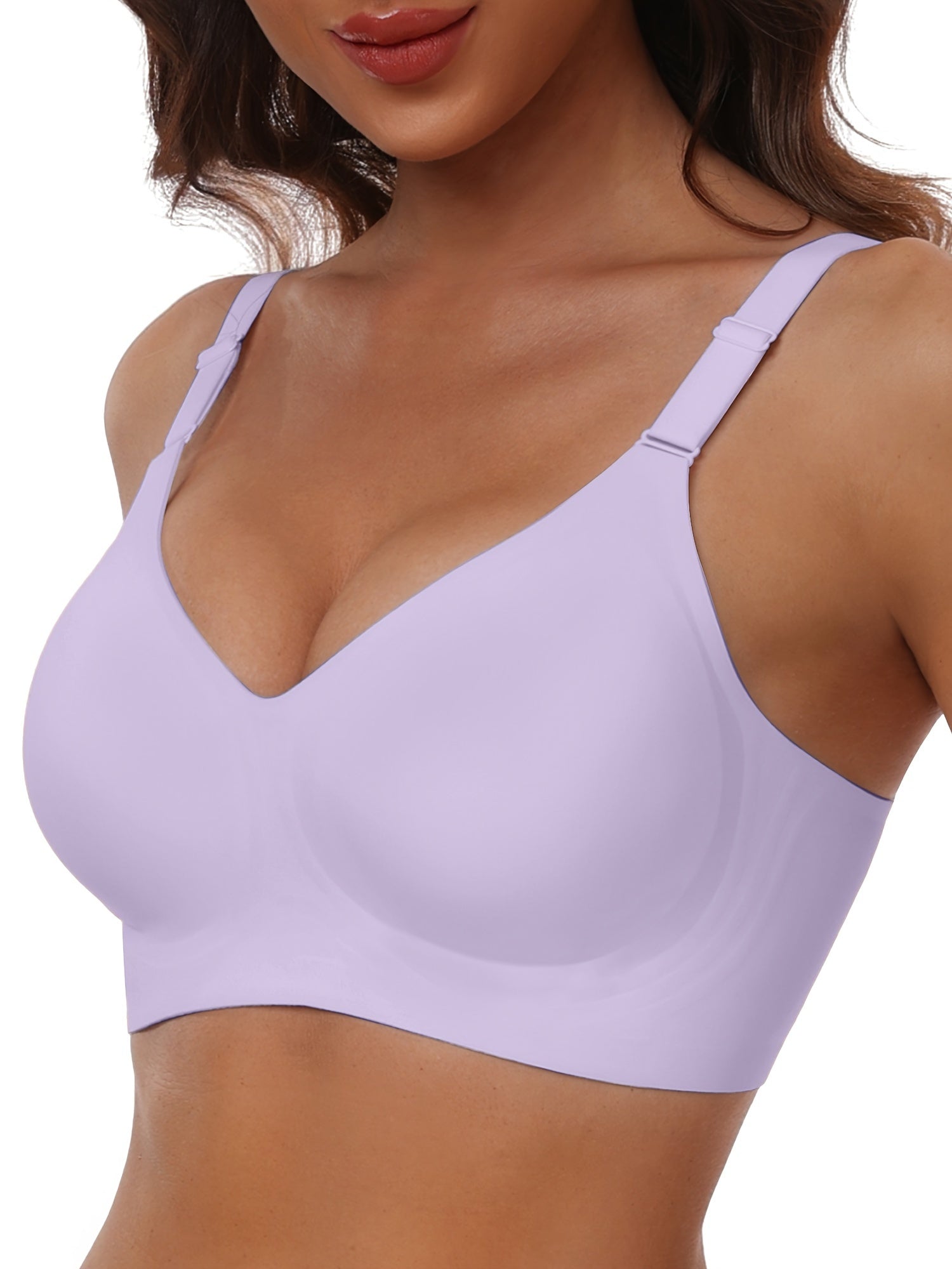 Women's Full-Coverage Wireless Bra - Fixed Padding, High Support – view 16