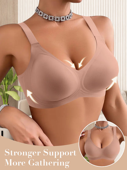 Women's Full-Coverage Wireless Bra - Fixed Padding, Medium Support – view 9