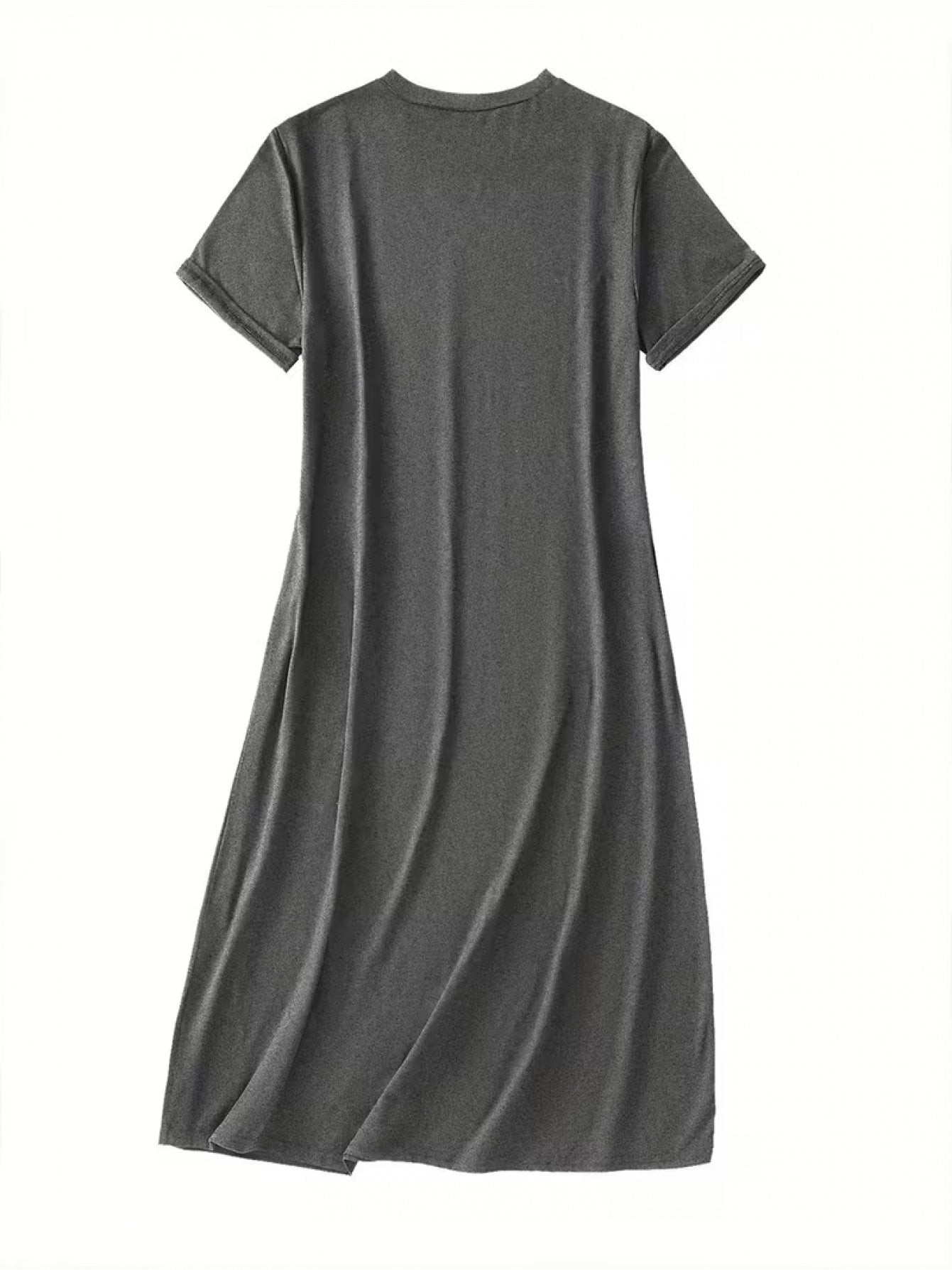 Women's Geometric Crew Neck Casual Dress - Short Sleeve detail view