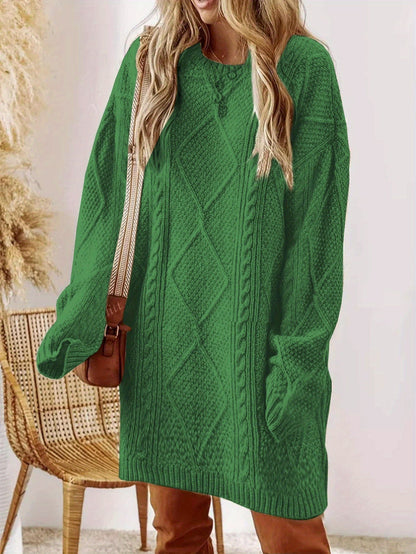 Women's Geometric Midi Knit Dress – view 8