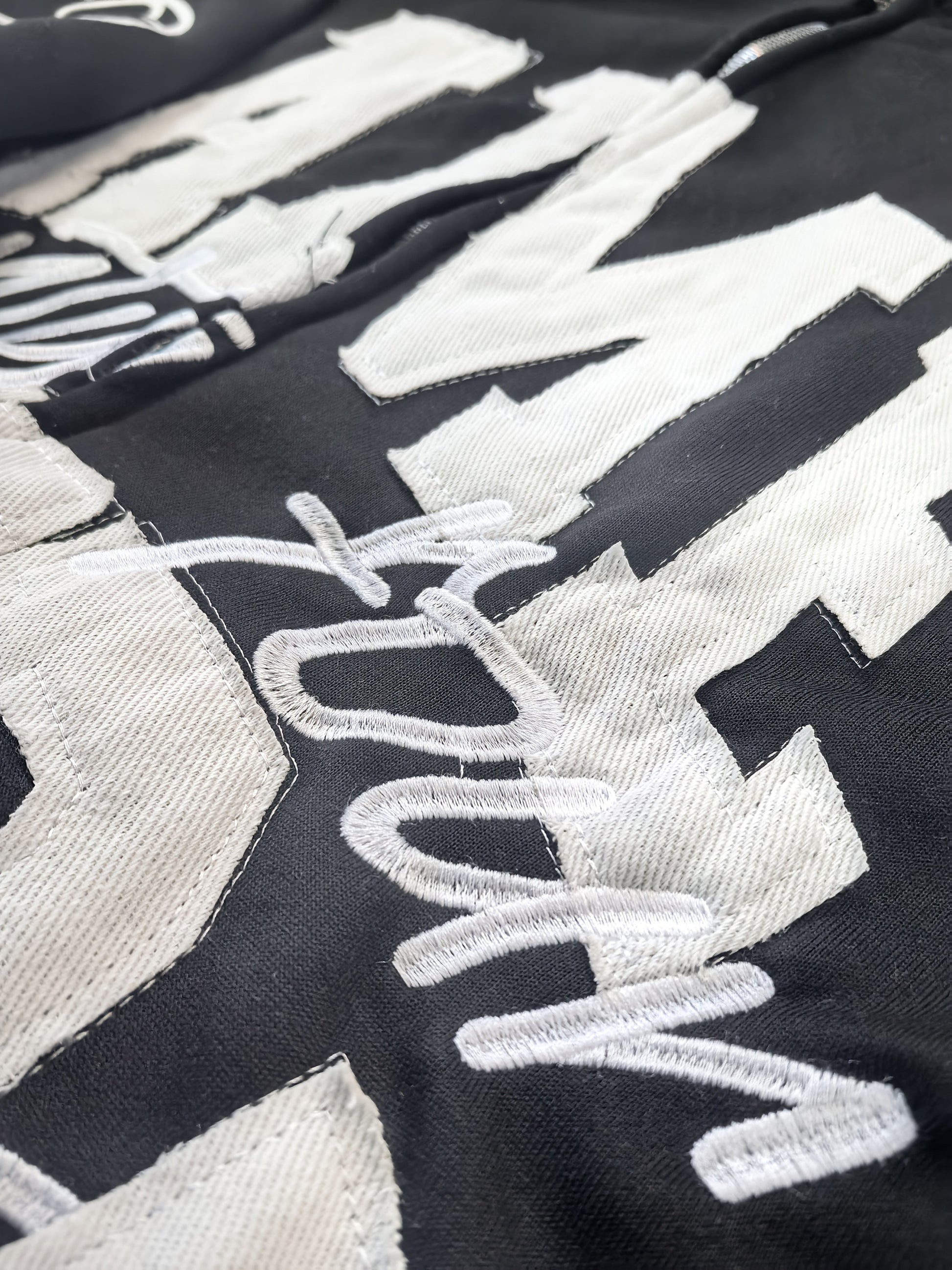 Women's Gothic Lettering Hoodie - Harajuku Streetwear Print detail view