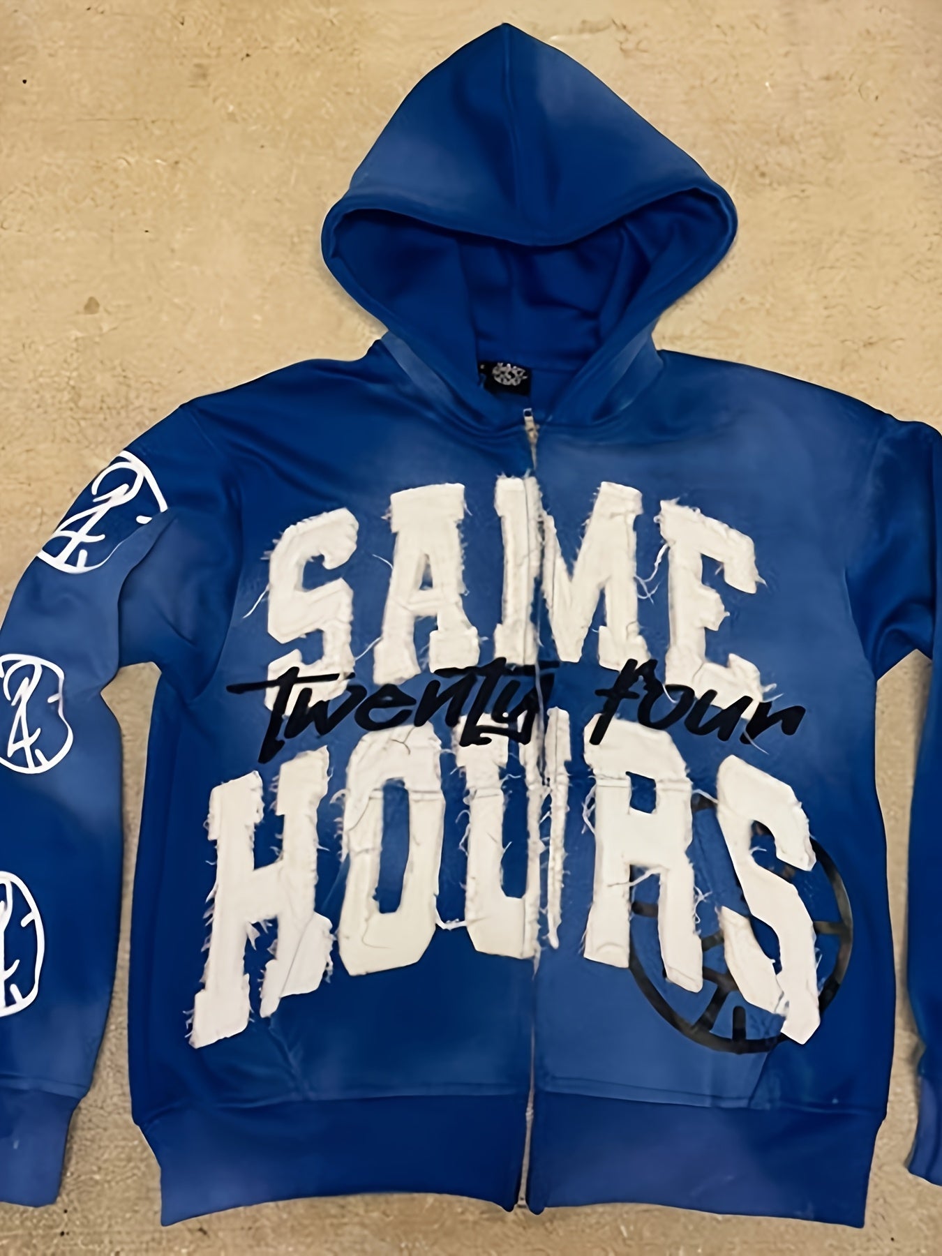 Women's Gothic Lettering Hoodie - Harajuku Streetwear Print detail view