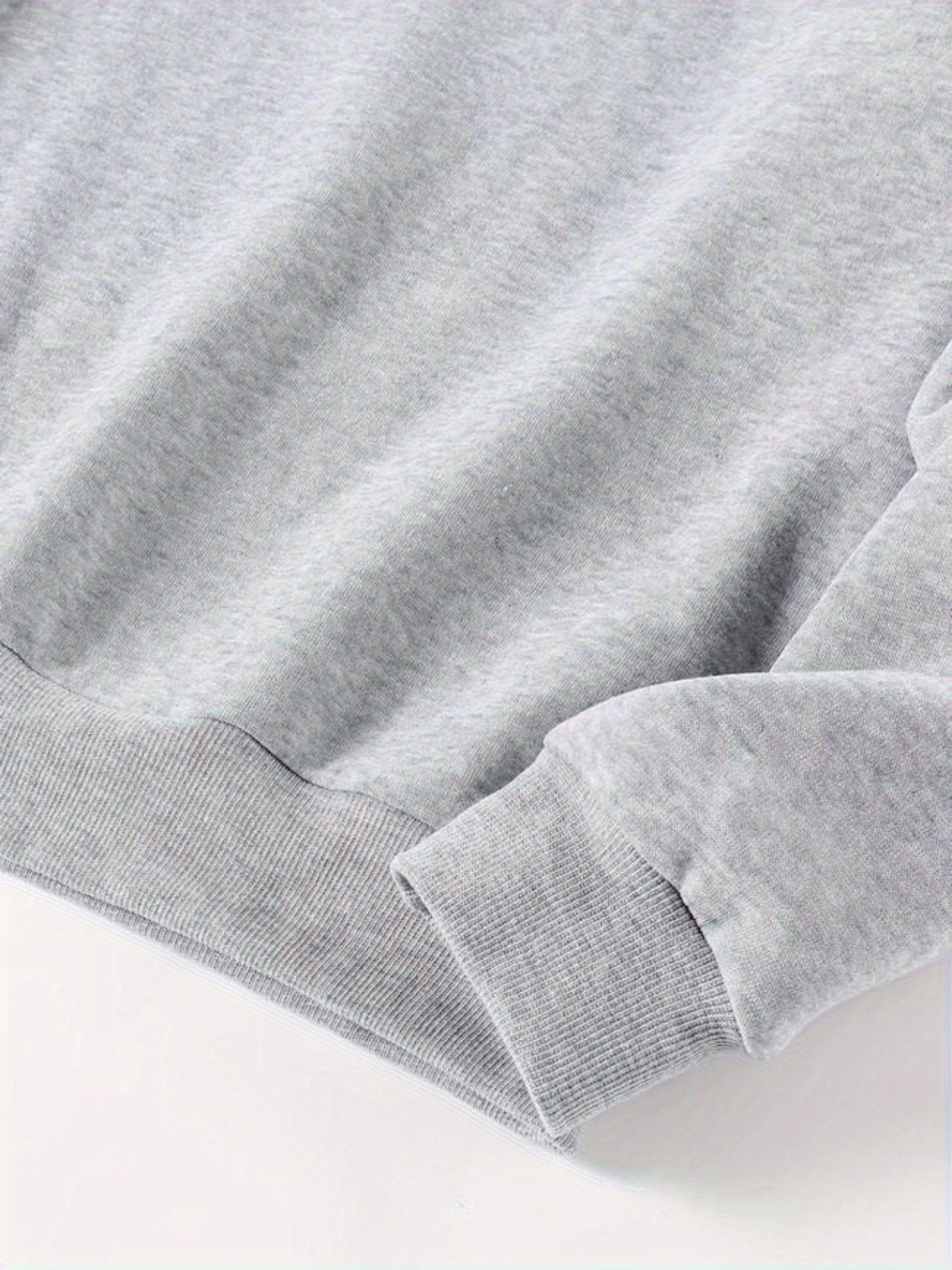 Women's Graphic Crewneck Sweatshirt - Regular Fit Crew Neck – Black / White detail view
