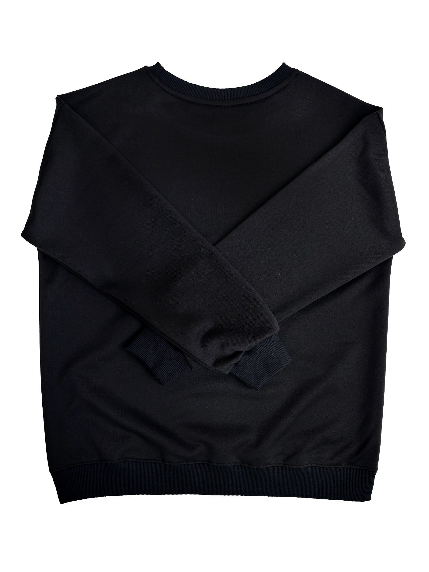 Women's Graphic Crewneck Sweatshirt - Regular Fit Crew Neck – Black / White detail view