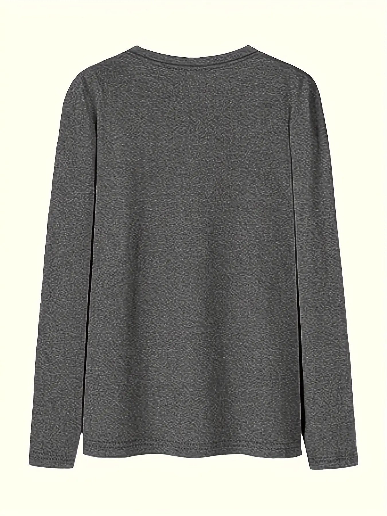 Women's Graphic Crewneck Sweatshirt - Regular Fit Crew Neck – Dark Gray / Pink detail view