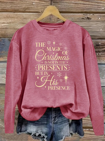 Women's Graphic Crewneck Sweatshirt - Regular Fit Crew Neck – Dark Gray / Pink – view 12