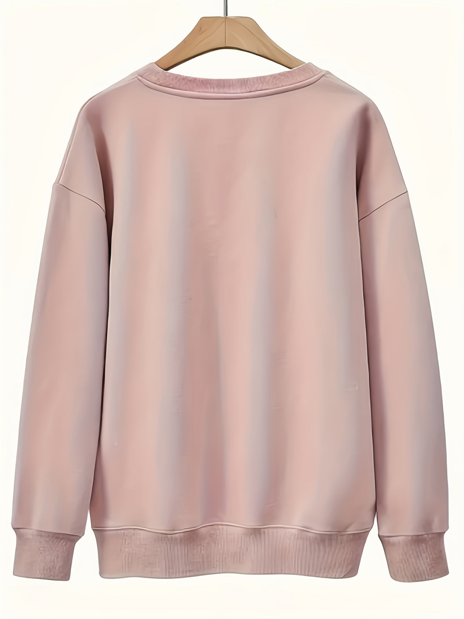 Women's Graphic Crewneck Sweatshirt - Regular Fit Crew Neck – Green / Apricot detail view