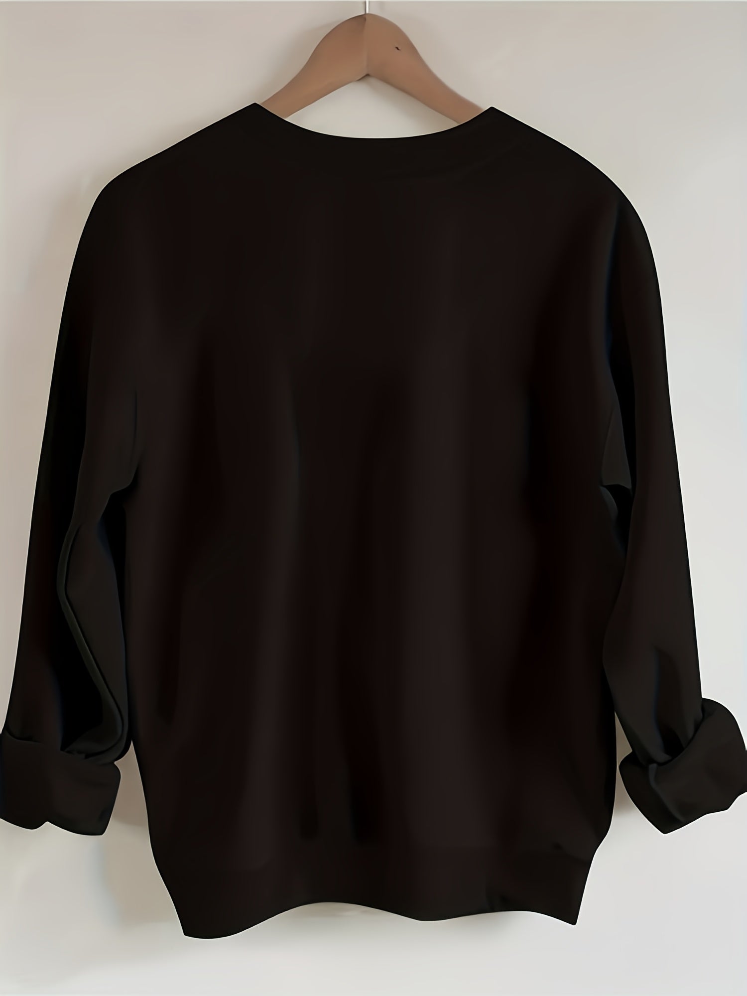 Women's Graphic Crewneck Sweatshirt - Regular Fit Crew Neck – Green / Apricot detail view