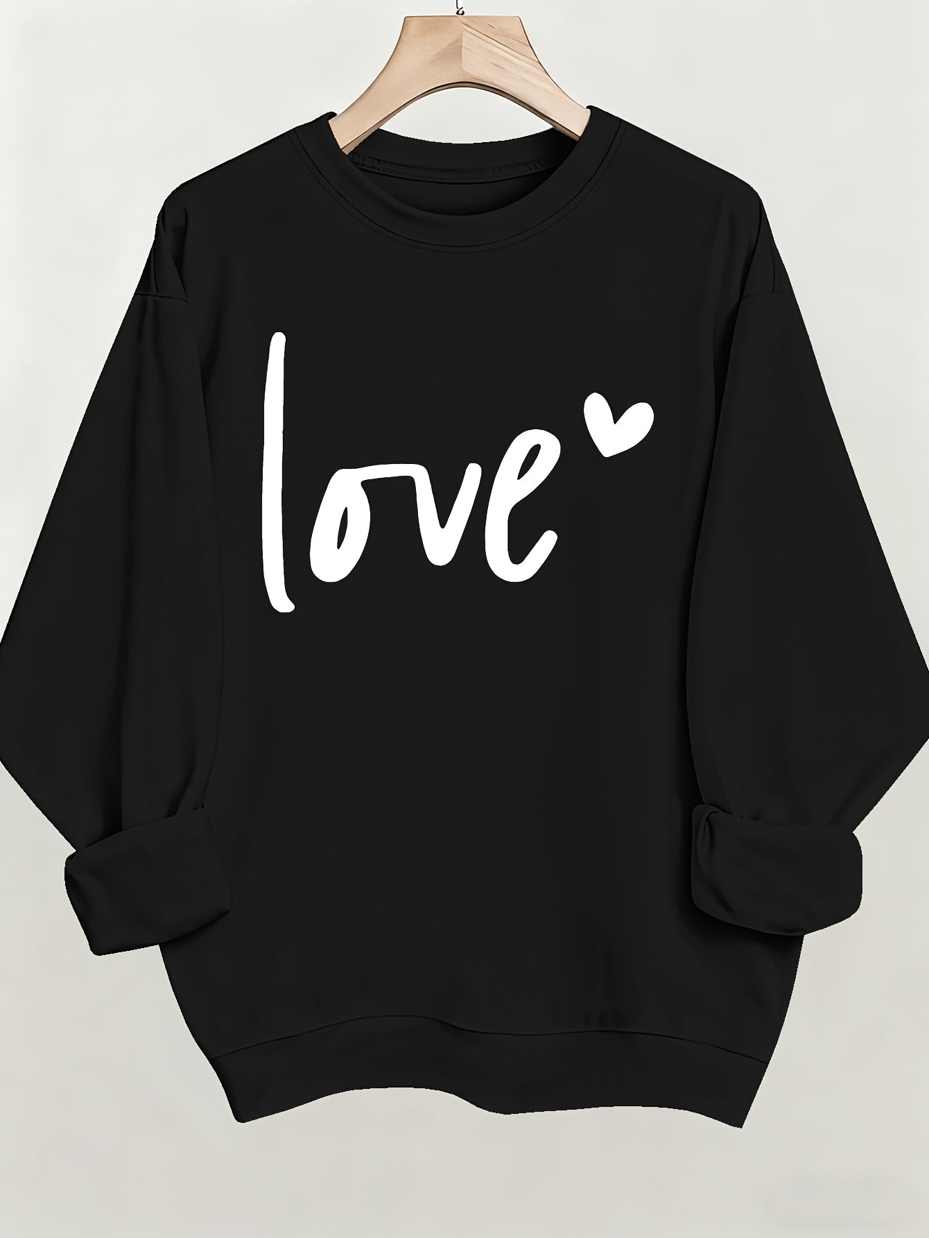 Women's Graphic Crewneck Sweatshirt - Regular Fit Crew Neck – (Red) / Apricot – Red option – main product image