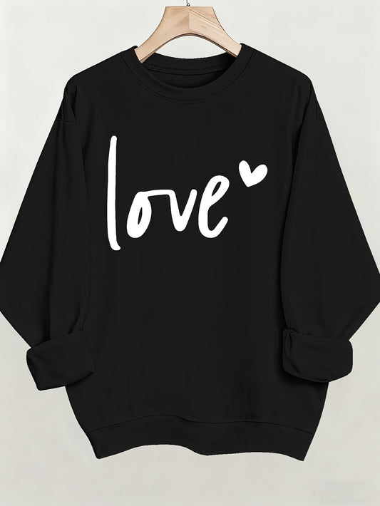 Women's Graphic Crewneck Sweatshirt - Regular Fit Crew Neck – (Red) / Apricot – Red option – main product image