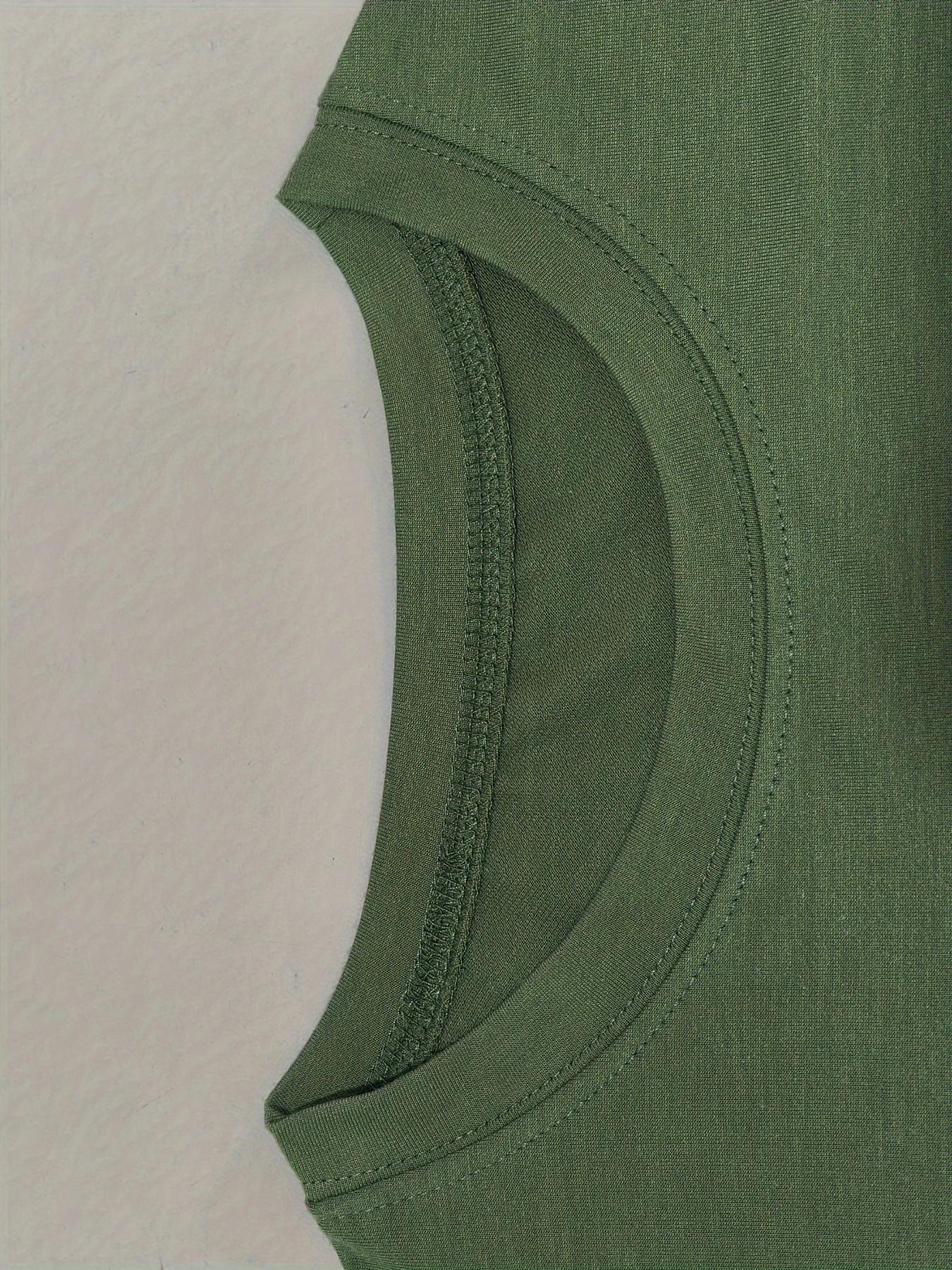 Women's Graphic Crewneck Sweatshirt - Relaxed Fit Crew Neck – Green detail view