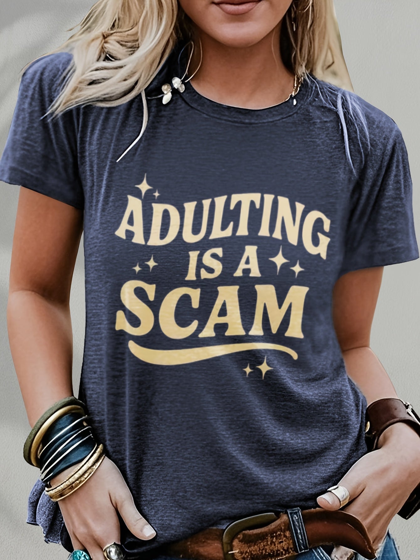 Women's Graphic Print Blouse - Regular Fit – White / Black detail view
