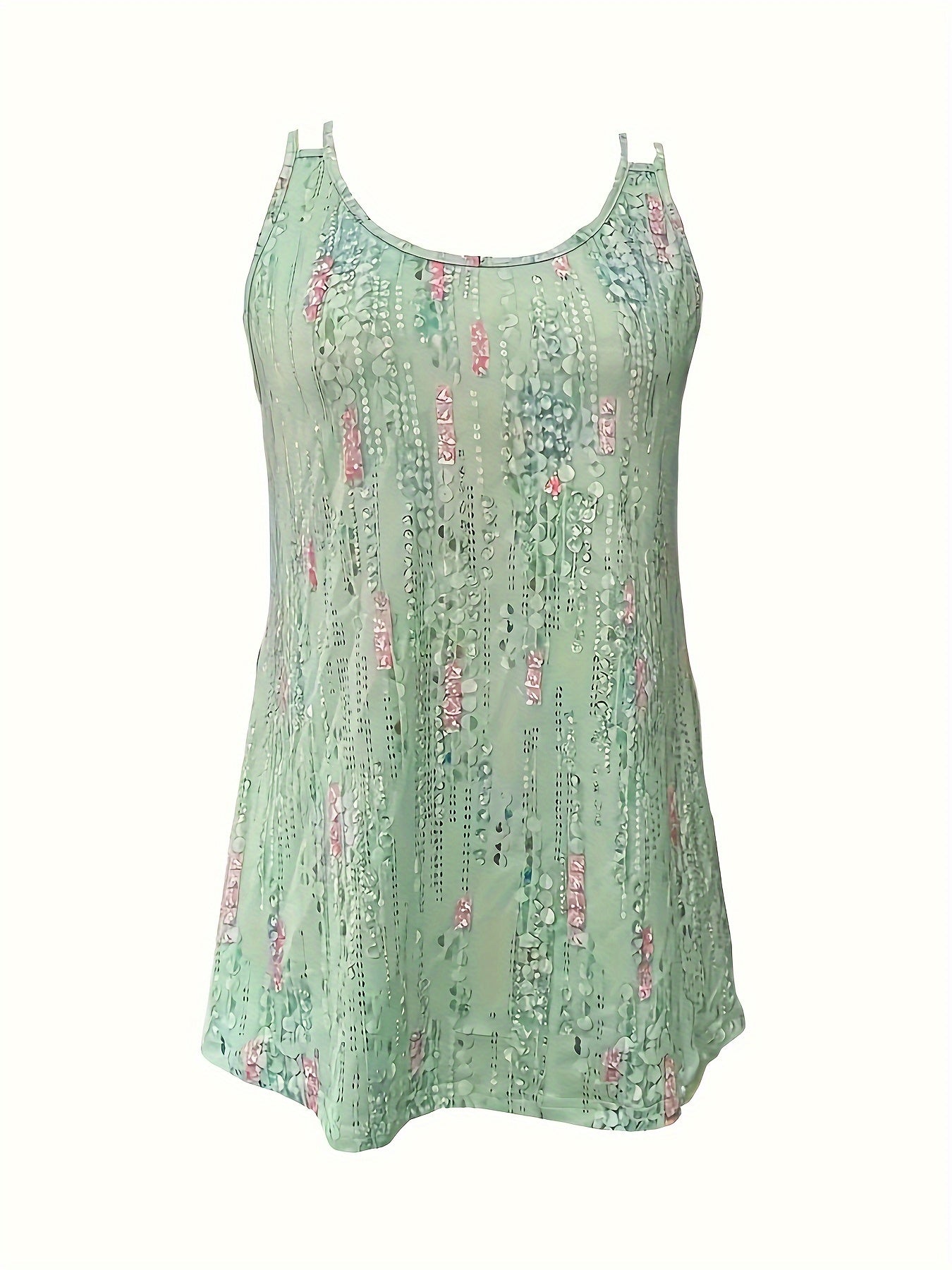 Women's Graphic Print Camisole - Classic Neck Sleeveless detail view