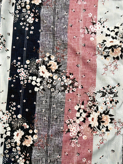 Women's Graphic Print Pantsuit - Square Neck Sleeveless detail view