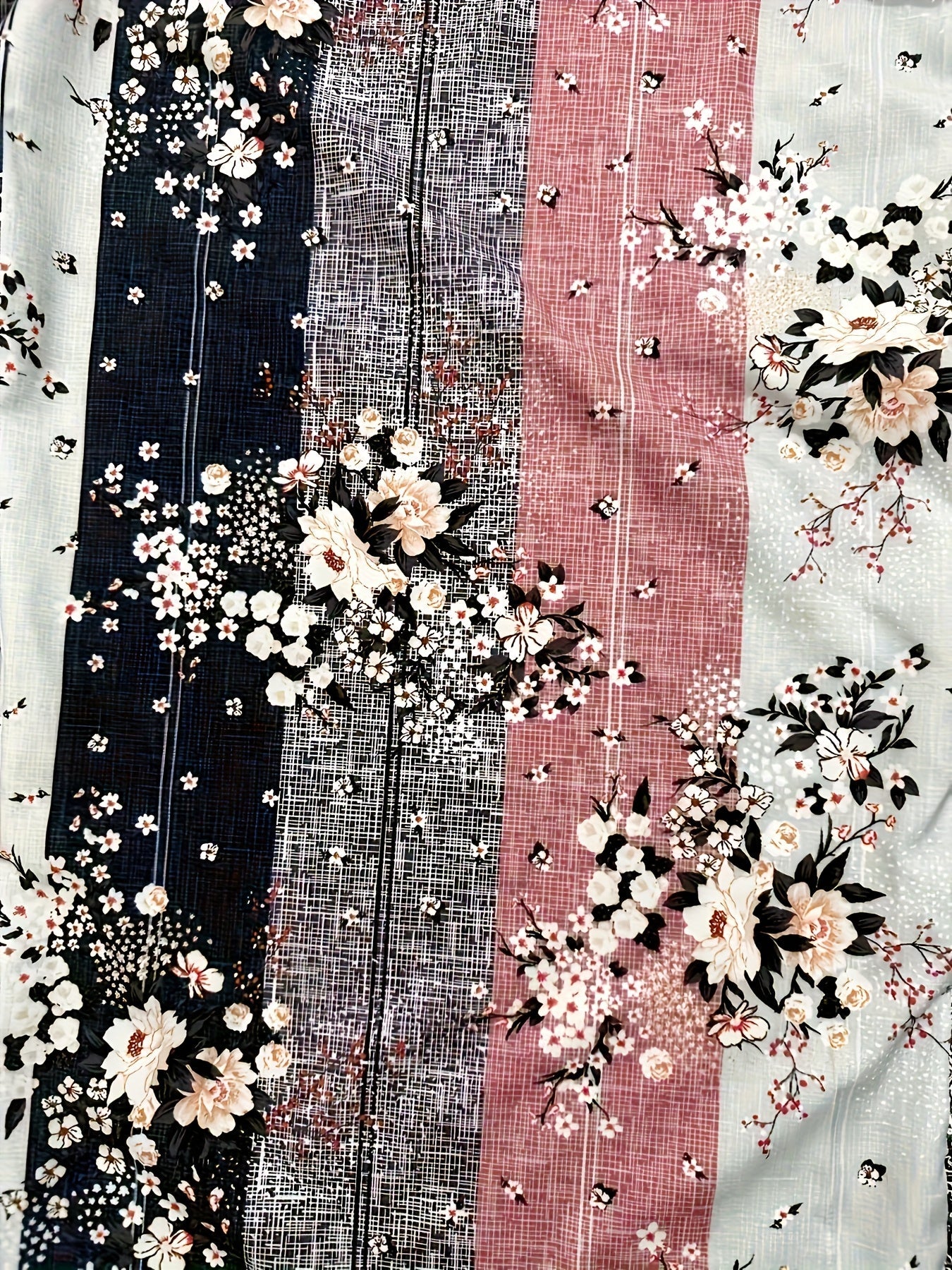 Women's Graphic Print Pantsuit - Square Neck Sleeveless detail view