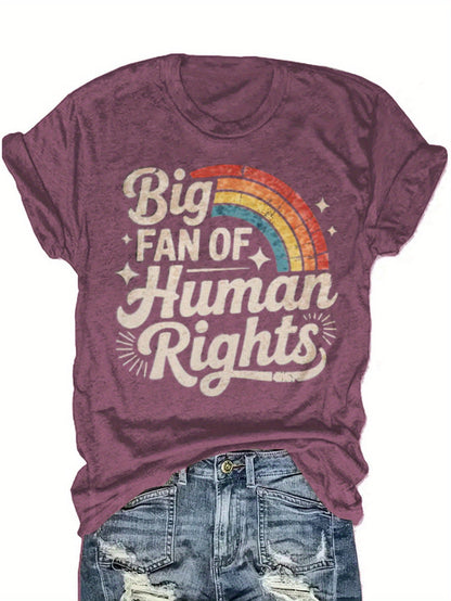Women's Graphic Print T-Shirt - Crew Neck Short Sleeve Burgundy Red Design detail view