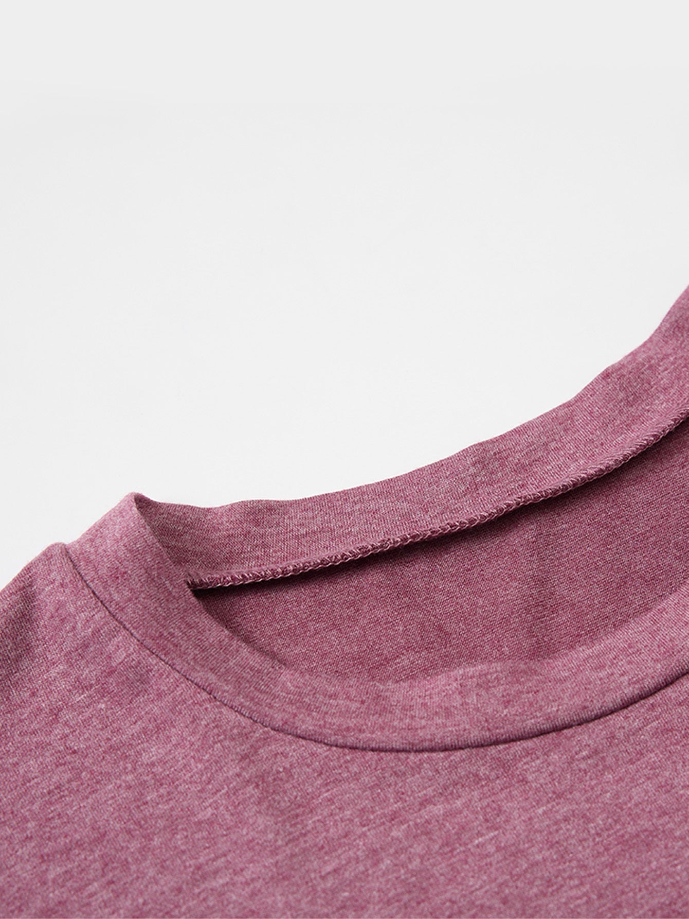 Women's Graphic Print T-Shirt - Crew Neck Short Sleeve – Dark Gray / Burgundy detail view