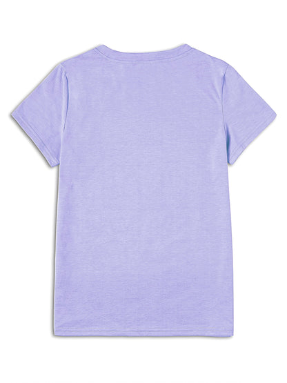 Women's Graphic Print T-Shirt - Crew Neck Short Sleeve Plaid detail view