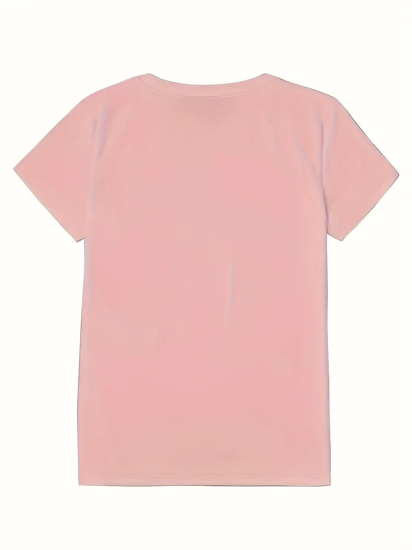 Women's Graphic Print T-Shirt - Regular Fit – Apricot / White detail view