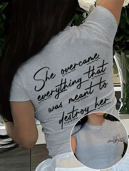 Women's Graphic Print T-Shirt - Regular Fit – Sizes S–XL detail view