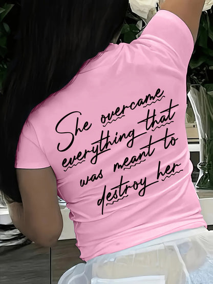 Women's Graphic Print T-Shirt - Regular Fit – Sizes S–XL detail view