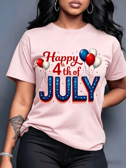 Women's Graphic Print T-Shirt - Relaxed Fit – Sizes 1XL–5XL detail view