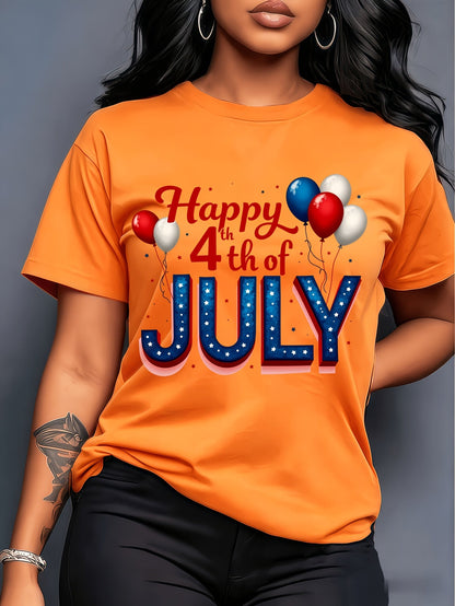 Women's Graphic Print T-Shirt - Relaxed Fit – Sizes 1XL–5XL – Apricot option – view 5