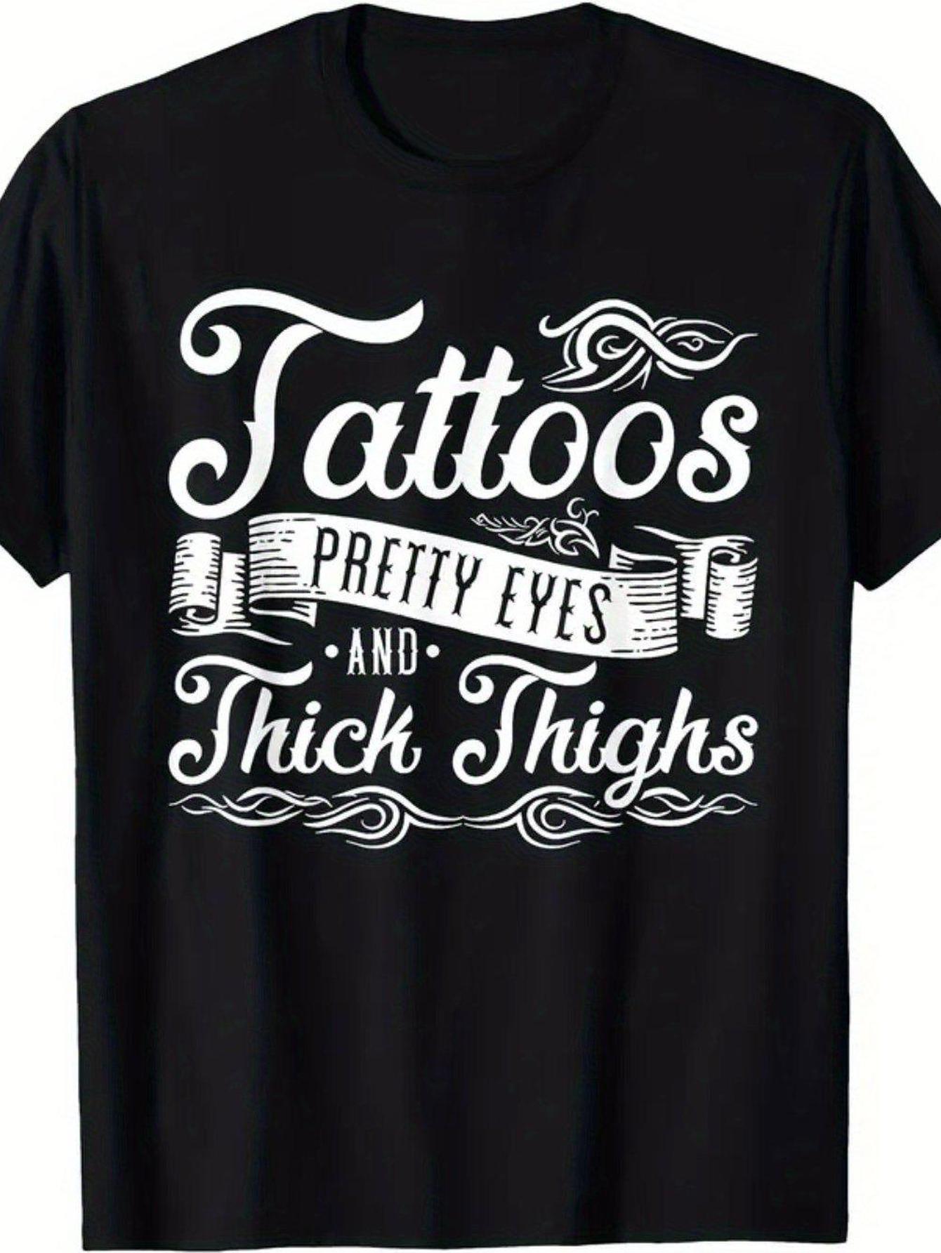 Women's Graphic Print T-Shirt - Round Neck Short Sleeve – Black Graphic Design 66533 – Black option – main product image
