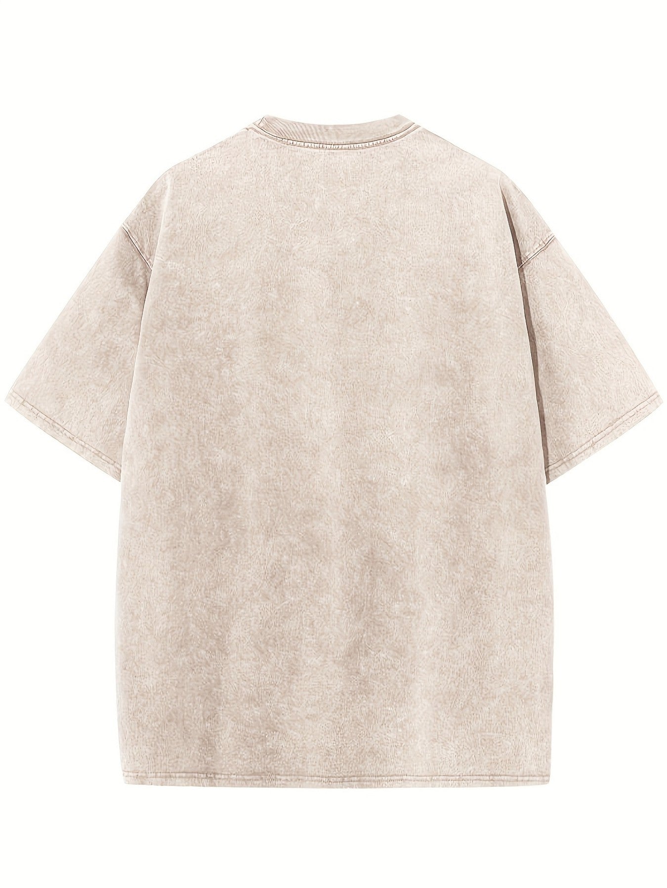 Women's Graphic Print T-Shirt - Round Neck Short Sleeve – Coffee Brown / Rose Red detail view