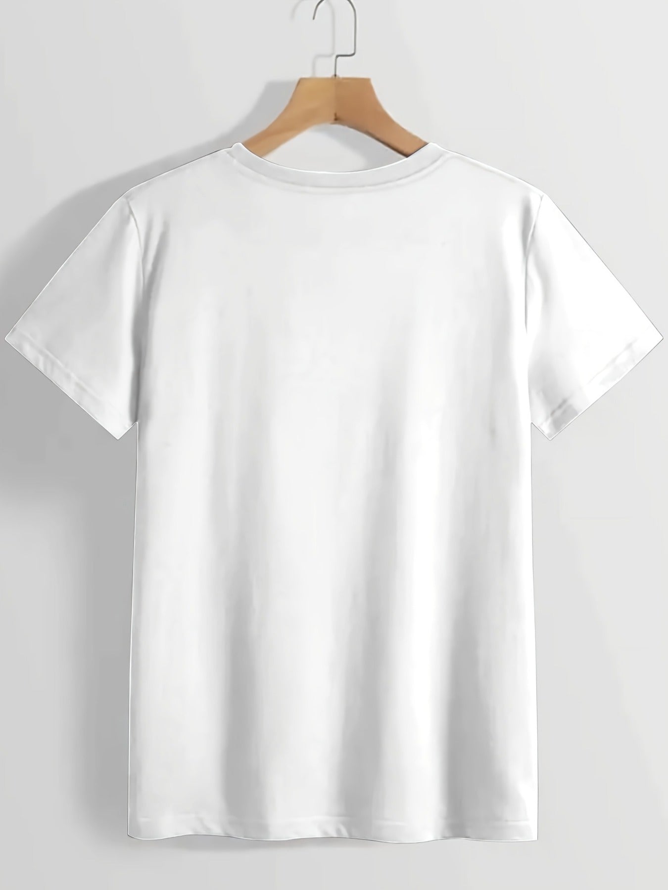 Women's Graphic Print T-Shirt - Round Neck Short Sleeve – Green / Royal Blue detail view