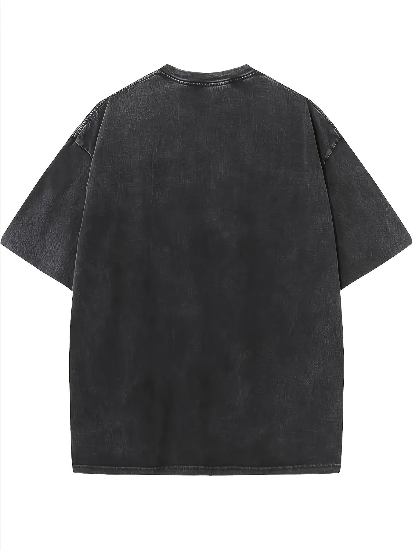 Women's Graphic Print T-Shirt - Round Neck Short Sleeve – Light Gray 2 / Black detail view