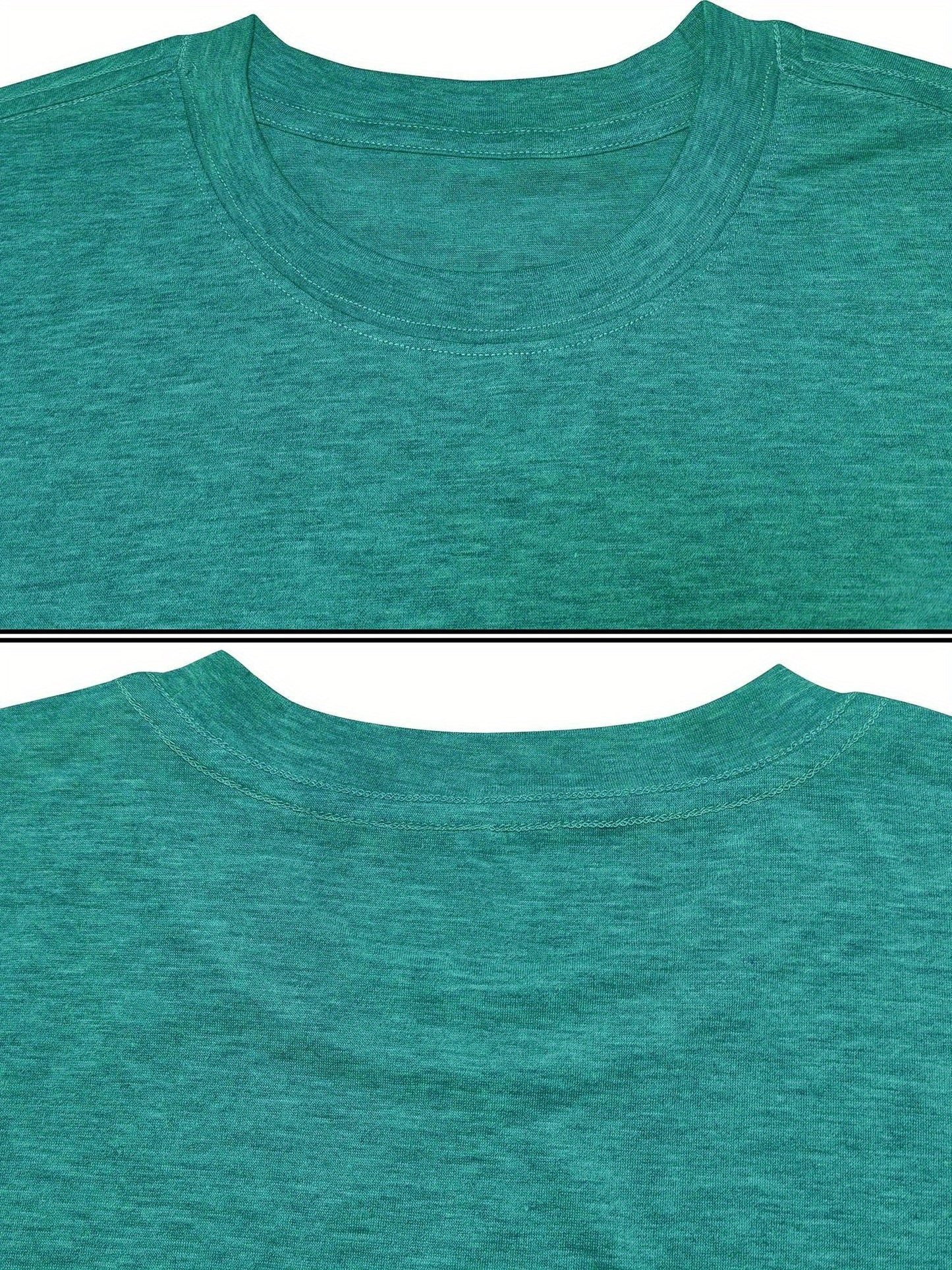 Women's Graphic Print T-Shirt - Round Neck Short Sleeve – Olive / Grey – view 42