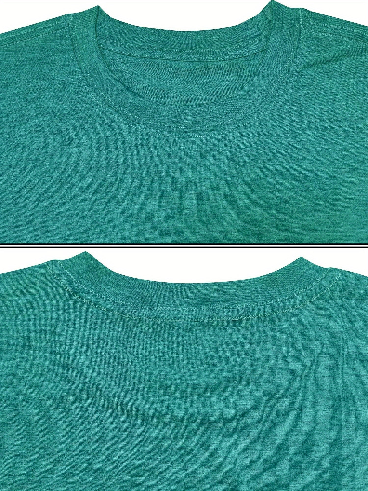 Women's Graphic Print T-Shirt - Round Neck Short Sleeve – Olive / Grey – view 42