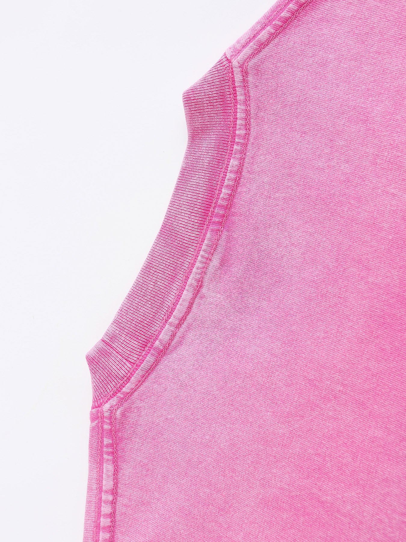 Women's Graphic Print T-Shirt - Round Neck Short Sleeve – Pink detail view