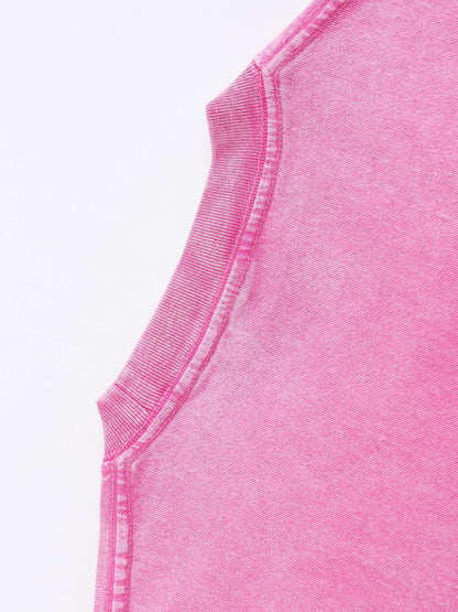Women's Graphic Print T-Shirt - Round Neck Short Sleeve – Pink detail view