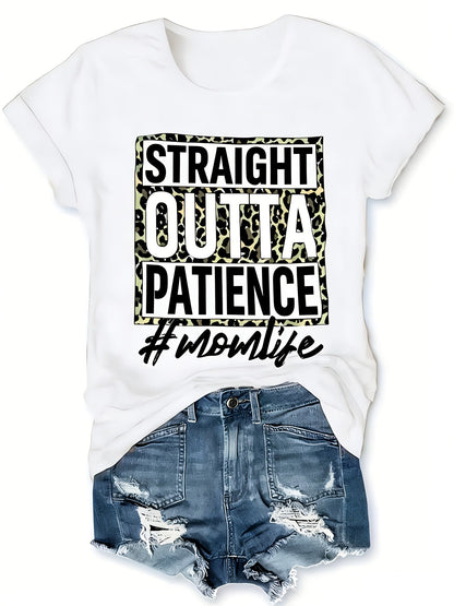 Women's Graphic Print T-Shirt - Round Neck Short Sleeve – Pink / Red – Pink option – view 4