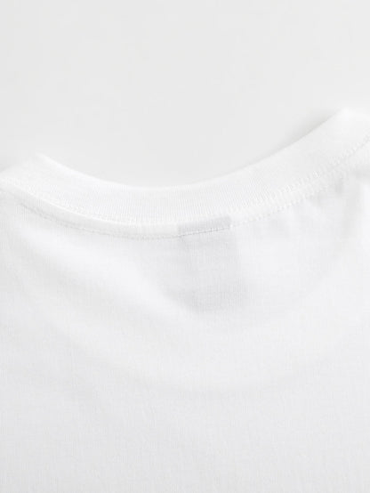 Women's Graphic Print T-Shirt - Round Neck Short Sleeve – Sizes S–XL detail view