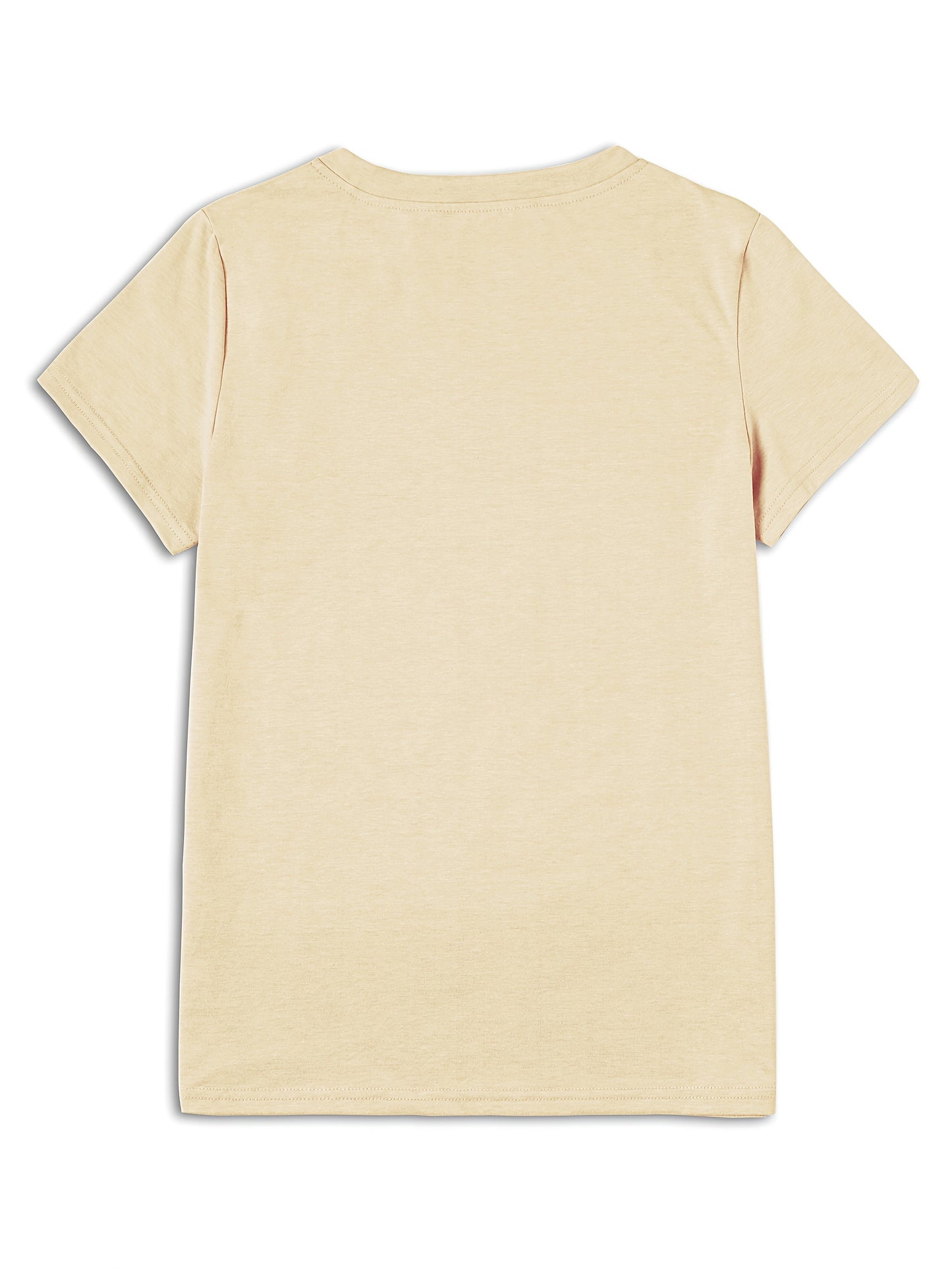 Women's Graphic Print T-Shirt - Round Neck Short Sleeve – White 1 / White detail view