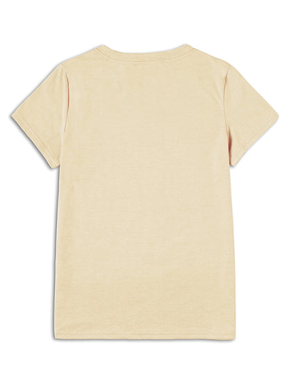 Women's Graphic Print T-Shirt - Round Neck Short Sleeve – White 1 / White detail view