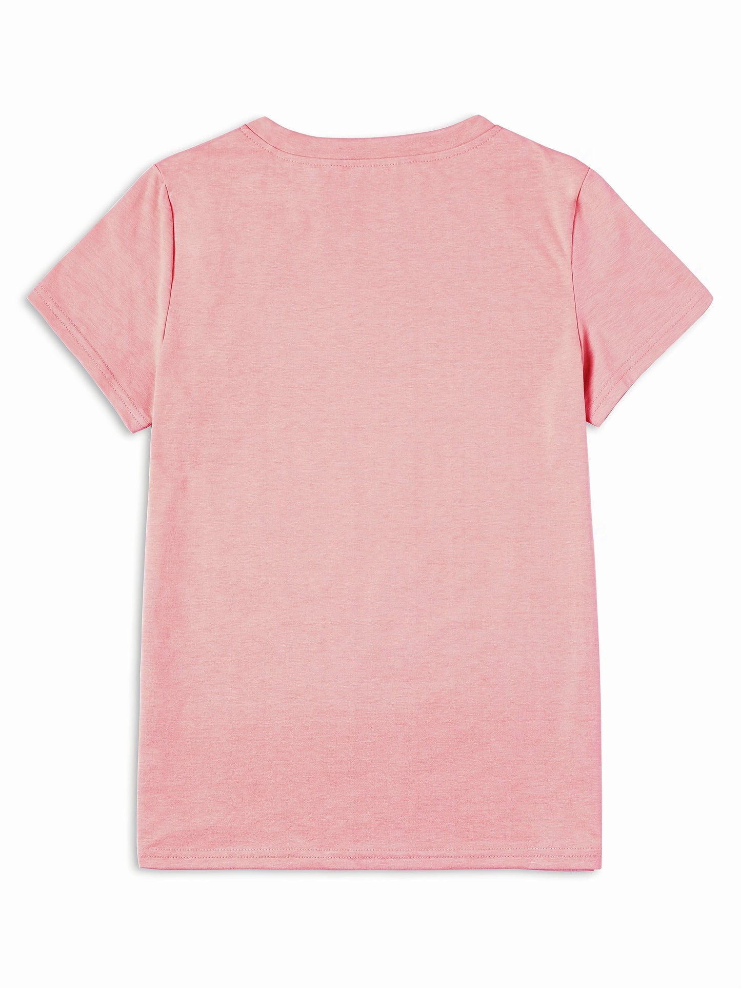 Women's Graphic Print T-Shirt - Round Neck Short Sleeve – White 1 / White detail view