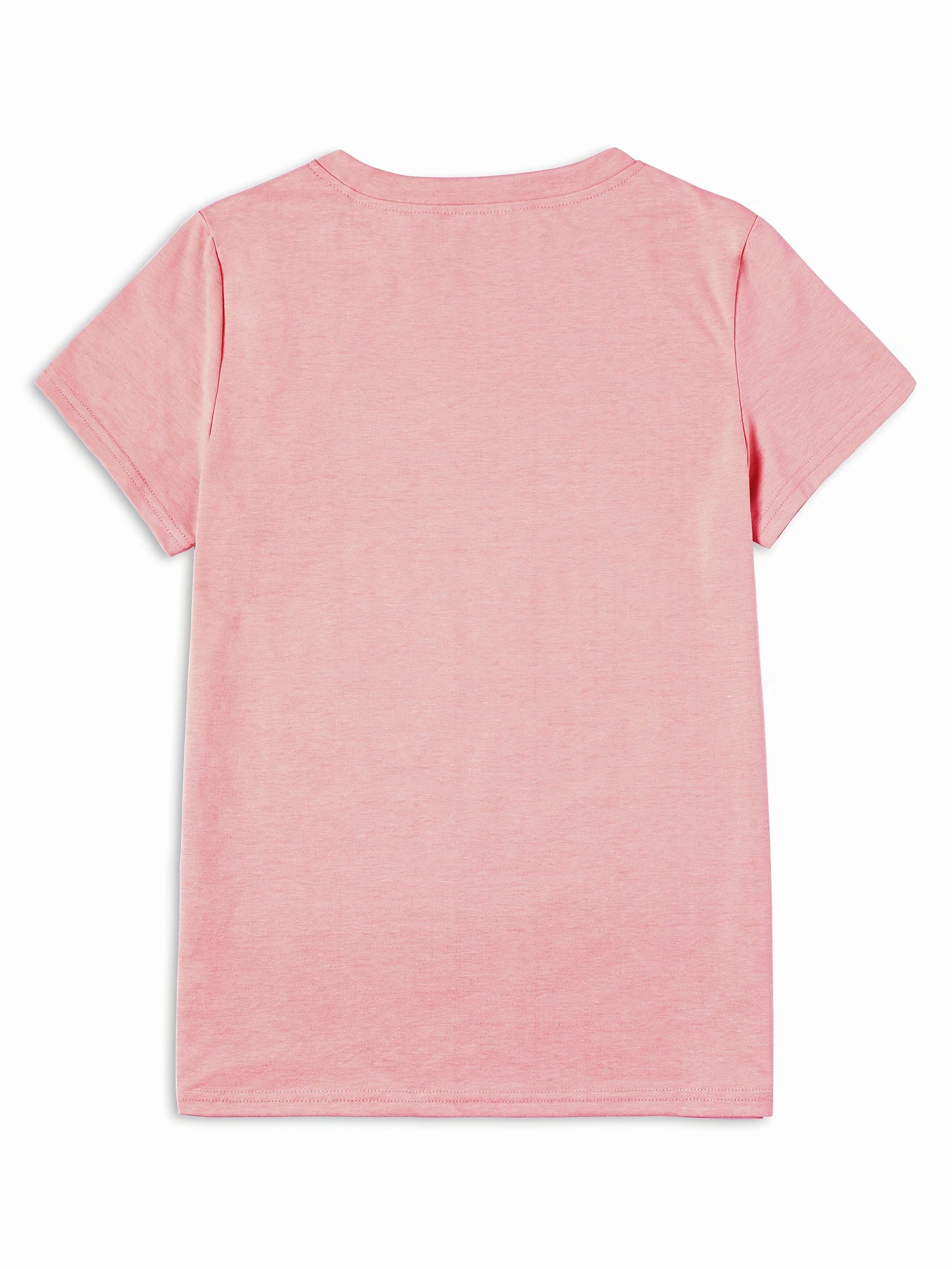 Women's Graphic Print T-Shirt - Round Neck Short Sleeve – White 1 / White detail view