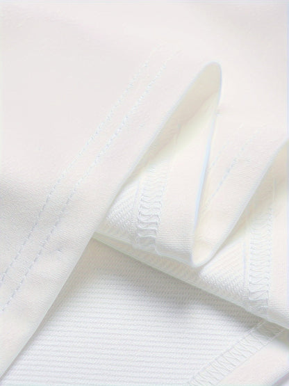 Women's Graphic Print T-Shirt - Round Neck Short Sleeve – White Graphic Design 12837 detail view