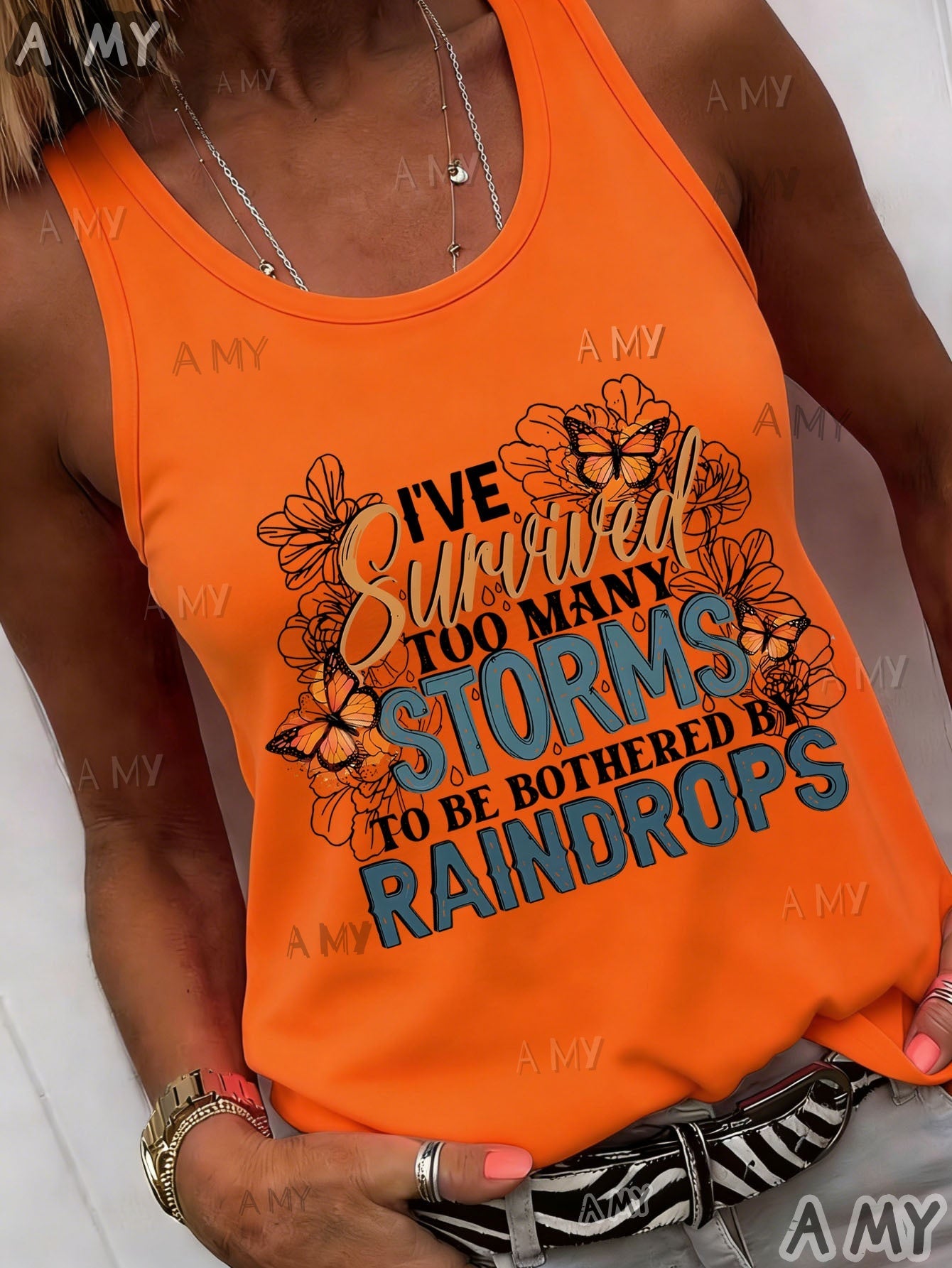 Women's Graphic Print T-Shirt - Short Sleeve – 6-Color Selection – Grey option – view 3
