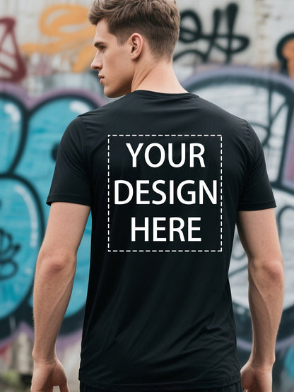 Women's Graphic Print T-Shirt - Short Sleeve – Black / White – view 14
