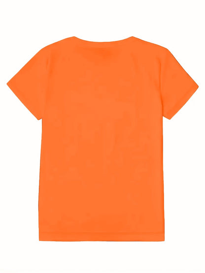 Women's Graphic Print T-Shirt - V-Neck Half Sleeve detail view