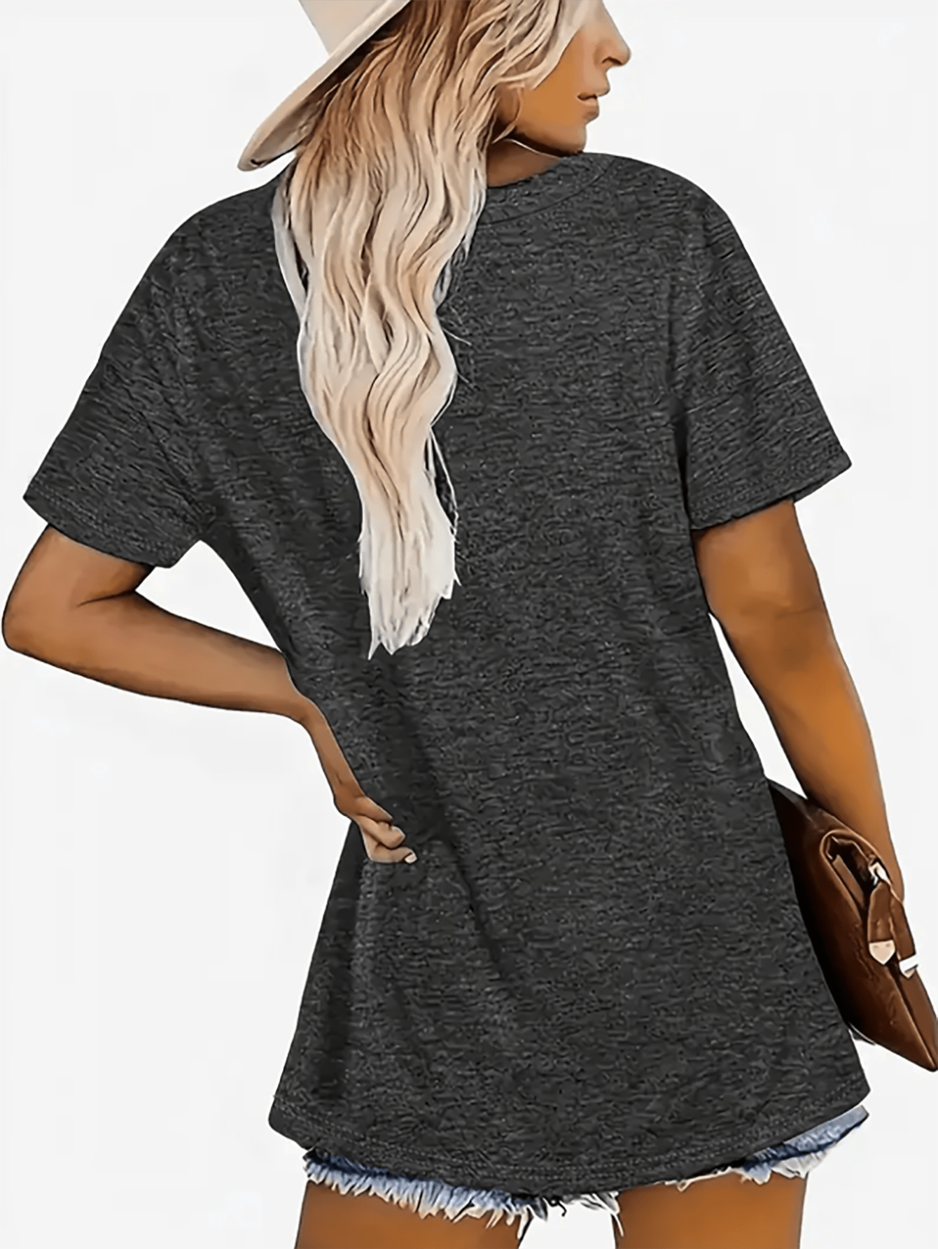 Women's Graphic Print T-Shirt - V-Neck Short Sleeve Dragonfly detail view