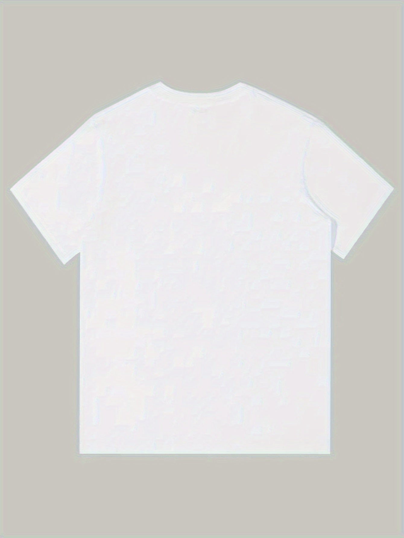Women's Graphic Print T-Shirt - V-Neck Short Sleeve – White detail view